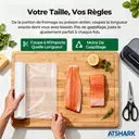 ATSHARK Lot de 2 rouleaux de sacs de mise sous vide - 20 x 600 cm image 2