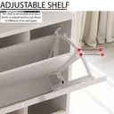 Vida Designs Shoe Cabinet 2 Doors White image 7