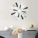 33pcs PVC mirror stickers with black and silver lines for living room decoration image 3