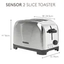Haden Iver 2 Slice Toaster, Compact, Stainless Steel - 206466 image 4