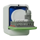 Bob Mini Lave-vaisselle compact écologique 3 couverts 34cm – Vert amande/Blanc neige image 2