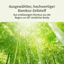 ochama Bambus Toilettenpapier, Fünf-lagig Verstärkt, Rollen-Packung mit Kern, Ungebleichtes Bambuszellstoffpapier, Badezimmerpapier, 200g * 27 Rollen, Familienpackung image 3