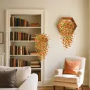 4Pcs 29.5in/75cmArtificial Flowers for Outdoors,Fake Plant Spring Summer Decor, No Fade Faux Flower for Front Door Porch Planter Patio Yard Garden(orange) image 3