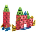 XINQIYUAN Qiyuan Educational Toy 3.75cm Flat Magnetic Tile Building Blocks Set 32pcs [Random Mix – Colors From Main Image Only] image 1