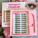 MeoMagic - Kit de faux-cils pré-collés avec pinces à épiler - 10 lignes - F32 image 0