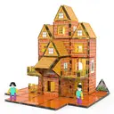 XINQIYUAN Jouet Éducatif Dalles Magnétiques Billes Magnétiques Enfant Set de Blocs de Construction Assemblage Dalles Thème Villa 7.5cm 81pièces [Mélange aléatoire – Couleurs issues uniquement de la photo principale] image 0