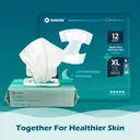 SUNKISS TrustPlus Overnight Adult Diapers with Ultimate Absorbency, Unisex Disposable Incontinence Briefs with Tabs for Men and Women, Odor Control, XLarge, 12 Count image 6