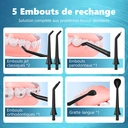 Sunluxy F5 Hydropulseur dentaire sans fil portable - Noir image 3