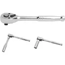 WORKPRO Jeu de douilles 24 pièces avec clé à cliquet 3/8", 11 douilles métriques et 10 douilles SAE, barre d'extension, jeu de clés à cliquet pour bougies d'allumage, clés mixtes, avec boîte en plastique moulé par soufflage image 2