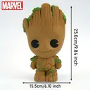 Tirelire Marvel Groot Officielle en PVC 3D Étanche et Antichoc – Figurine Décorative de Bureau, Boîte à Économies, Cadeau Original image 1