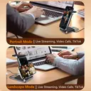 Rexsun 3 in 1 Foldable Wireless Charging Station, Aluminum Alloy Wireless Charger Stand for Multiple Apple Devices - Travel Size for iPhone, Apple Watch, AirPods, Adapter Not Included, T8, Black image 4