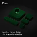 Oirlv Octagonal Velvet  Ring Box for Proposal Engagement 2-slot Jewelry Ring Gift Box Size 6*5.5*4cm image 4