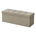 Ochama x SONGMICS Storage Ottoman Bench, 38 x 110 x 38 cm, End of Bed Bench, Storage Chest, for Living Room, Bedroom, Entryway, Camel Brown image 1