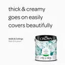 Crown Matt Emulsion Brilliant White 2.5L image 2