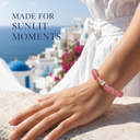 VoxorAI L8 [Fleurs de pivoine] Bracelet en cristal, bracelet à perles, bracelet en cristal naturel, création artisanale originale faite main à faire soi-même image 5
