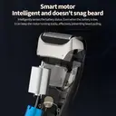 Sparoma Men's Electric Shaver– Dual Floating Blades, Digital Display, Wet & Dry Use, Type-C Rechargeable, Smart Motor, IPX6 Waterproof,  FK-608 image 5