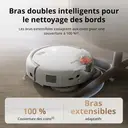 DJI ROMO S robot aspirateur-laveur, 25 000 Pa de puissance d’aspiration, capteurs de précision drone, double bras robotisé, fonctionnement sans entretien jusqu’à 200 jours, rouleau-brosse anti-emmêlement, autonettoyage et séchage intégré image 5
