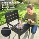 Outsunny Rocking Sun Lounger, Garden Rocking Chair Zero Gravity Lounge Chair, Outdoor Patio Recliner with Padded Pillow and Steel Frame, Black image 4