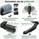 Brosse Électrique Sans Fil pour Barbecues avec Embouts Interchangeables pour Grilles de BBQ, Plaques de Gril et Surfaces de Cuisine image 7