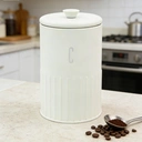 BLACKMOOR Embossed Coffee Canister - Ivory image 3