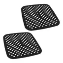 BLACKMOOR Flat Silicone Air Fryer Liner Set of 2 - Medium image 0