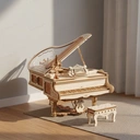 Robotime ROKR Puzzle 3D en bois Piano magique - 14 x 17 x 16,7 cm, 1 pièce, décoration à la maison, décoration d’étagère,Cadeaux artisanaux pour adultes et adolescents,Jouets éducatifs image 1