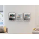 Senhoglb Porte-documents mural en maille, format A4, 6 niveaux, blanc, offre spéciale Nouvel An, idées cadeaux top image 6