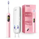 SAKYPRORAL AI Smart Electric Toothbrush for Kids Adults with LED Screen | 150-Day Rechargeable Toothbrush, Real-Time Map |3-Min Timer, Travel Case | Teens Sonic Toothbrush Gift for Family Chirstams (G5S Pink) image 8