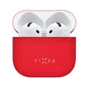 EDCO Coque protectrice en tissu soyeux pour AirPods Apple - rouge image 0