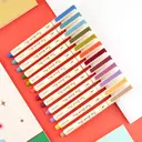 WRITECH Arts Sign Brush Pen 12 Assorted Vintage Colors image 7