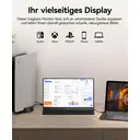 KOORUI 15,6 Zoll tragbarer Monitor, FHD IPS, HDMI/USB-C, Augenschonender Bildschirm für PC, Laptop, Xbox, Mac, PS 3/4/5 - E1511A image 1