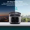 Hisense 6L Multicooker - Black, 10 Programmes, Pressure Cooker, Slow Cooker, Rice Cooker, Food Steamer, Stainless Steel, MC6SBUK image 8