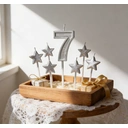 Morrisons Cake Candle Sparkler Number 7 Silver image 1