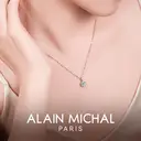 ALAIN MICHAL Collier classique en argent 1 carat - avec cadeau spécial de la Saint-Valentin image 2