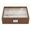 JU7CER Retro watch box, inner gray Watch Storage Box, Unisex Watch Display & Storage Case, Ideal Gift for Watch Enthusiasts 10-position image 0