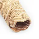 Polyester outer layer with two layers of three-strand placemats Khaki，Round 38cm Placemats Set of 6 Braided Woven Placemats Washbale Table Placemats Round Heat Resistant Table Mats for Kitchen Dining Table Home Restaurant image 6