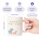 Alphynix 1pc Touching Mother Baby Horse Mug, 11oz Happy New Year Ceramic Cup, Symbolic Gift for Mom, Parents, Meaningful Growth Present image 7