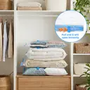 Pack of 7 Vacuum Storage Bags (60×80cm) with Hand Pump, Space Saver Bags for Clothes, Comforters, and Bedding image 3