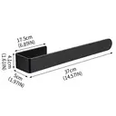 Vilscijon Stainless Steel Towel Bar, Hand Towel Rack, Bathroom Hand Towel Hanging Rod with Hooks, Multi-purpose Wall-mounted Shelf for Toilet image 4