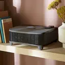 Morphy Richards HeatFlux 2kW Flat Fan Heater – Grey, Adjustable Thermostat, 825101 image 2