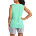 WILLIT Women's Workout Tank Tops Sleeveless Running Yoga Tops Quick Dry Active Shirts Gym Exercise Loose Fit Aqua M image 1