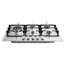 Belling GHU753RI STA Gas Hob – 75cm Stainless Steel, 5 Burners, Cast Iron Pan Supports, Multi-Point Ignition image 1