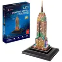 CUBIC FUN Empire State Building 3D Puzzel met LED - 38 stuks, Multicolor image 4