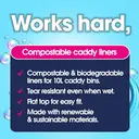 Ecozone Caddy Liner 10L 100% Compostable 22 Bags image 4