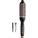 Wavytalk Brosse thermique, Brosse ronde chauffante ionique pour brushing, pour des cheveux plus lisses et plus brillants, facile à utiliser et moins de dommages, corps de 38 mm, 5 réglages de température, double tension, prise européenne, or rose image 1