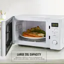 Swan Digital Microwave - White, 20L, 800W, with 95-Minute Timer, 5 Power Levels, SM4421WHT image 5