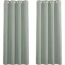 PONY DANCE Rideaux occultants à œillets, L 46 x H 54 pouces, 2 panneaux, vert sauge image 0