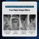 Sparoma 2-in-1 Nose & Facial Hair Trimmer for Men – 7800 RPM High-Speed Motor, 120-Min Runtime, IPX7 Waterproof – Precision Stainless Steel Dual-Blade Head with LED Power Display – Rechargeable Grooming Kit, TC-016 (Black) image 2