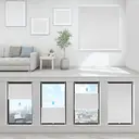 Sekey Plissé Occultant Sans Perçage - Klemmfix - Opaque - Protection Solaire - 45x150cm, Blanc image 1