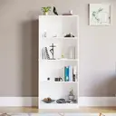 Vida Designs Bookcase Cambridge 4 Shelves White Large image 3